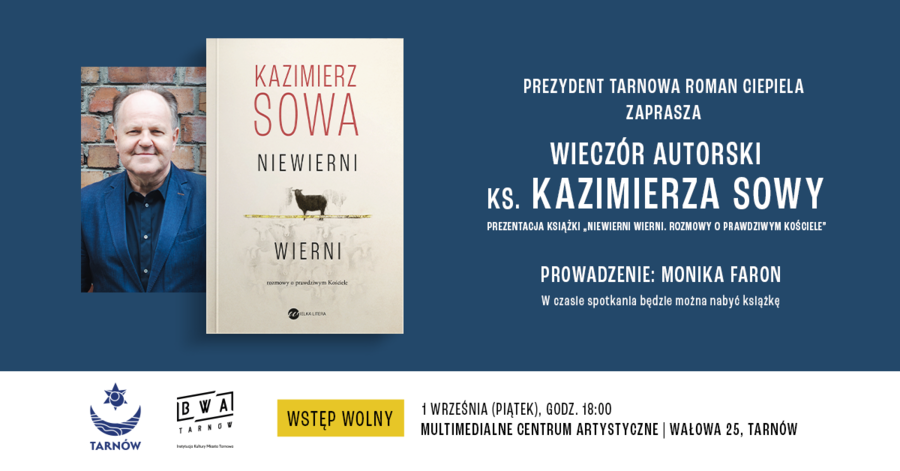 Plakat spotkania z ks. Kazimierzem Sową