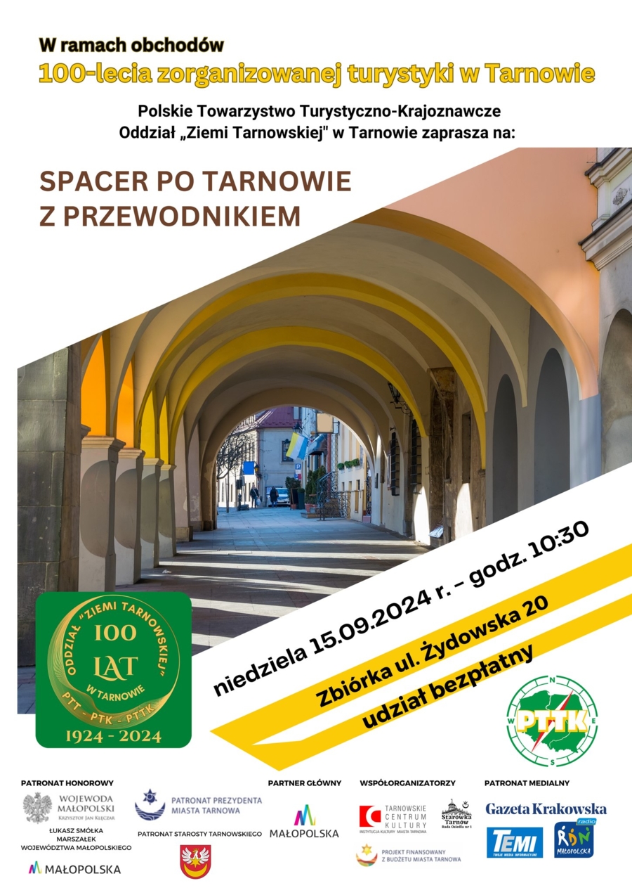 Plakat spaceru po Tarnowie