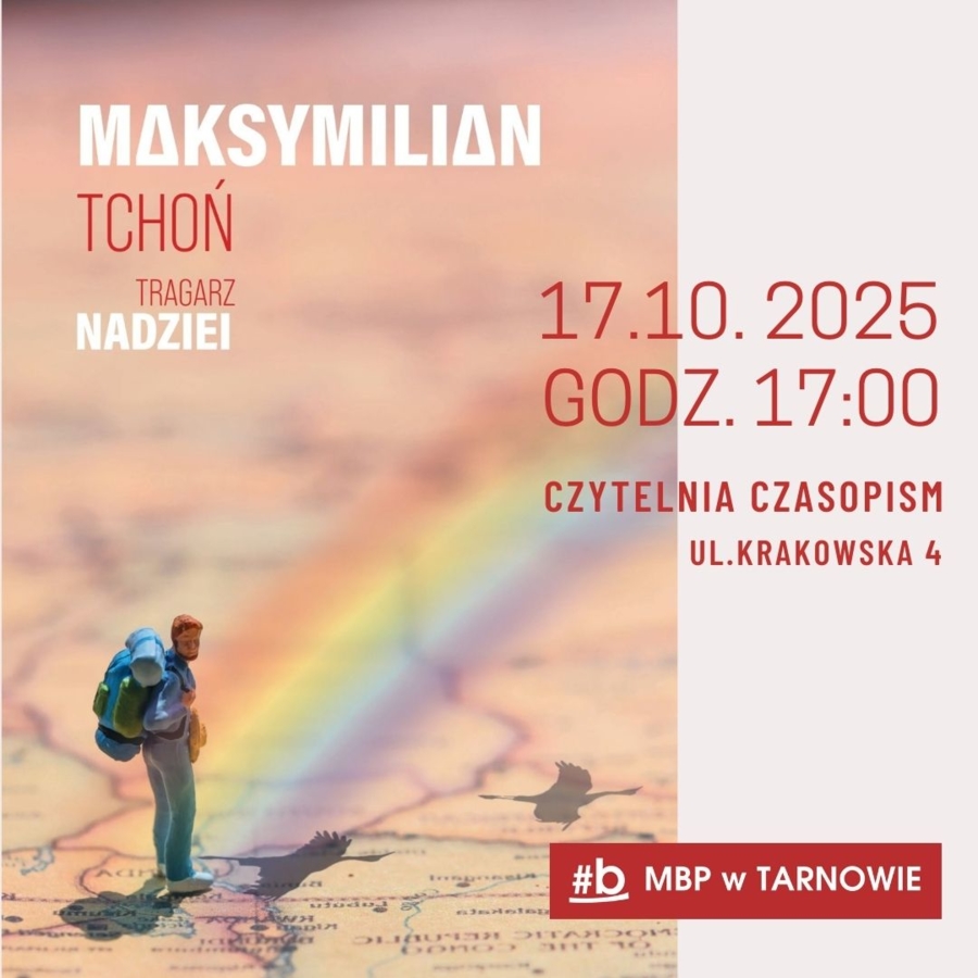 Plakat spotkania z Maksymilianem Tchoniem