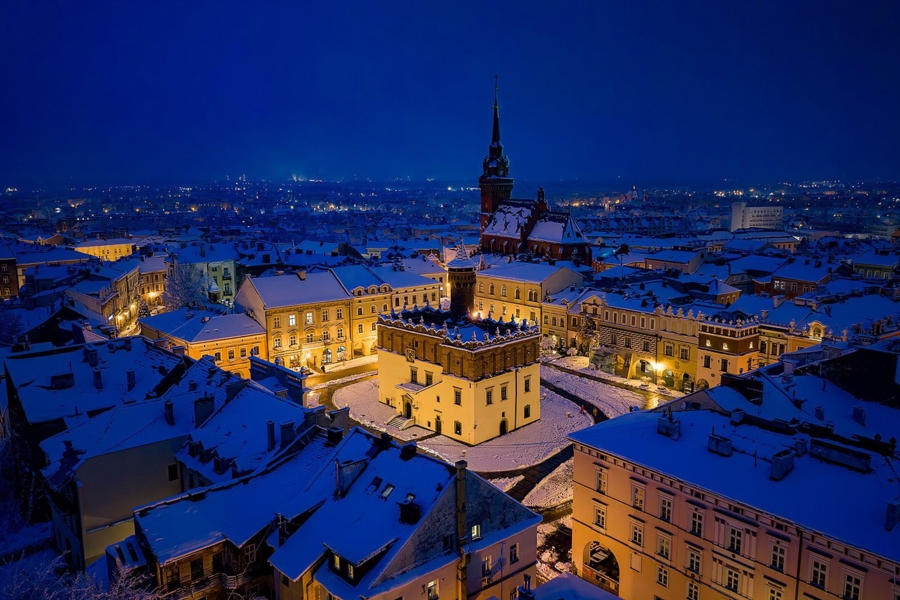 Tarnów w zimie