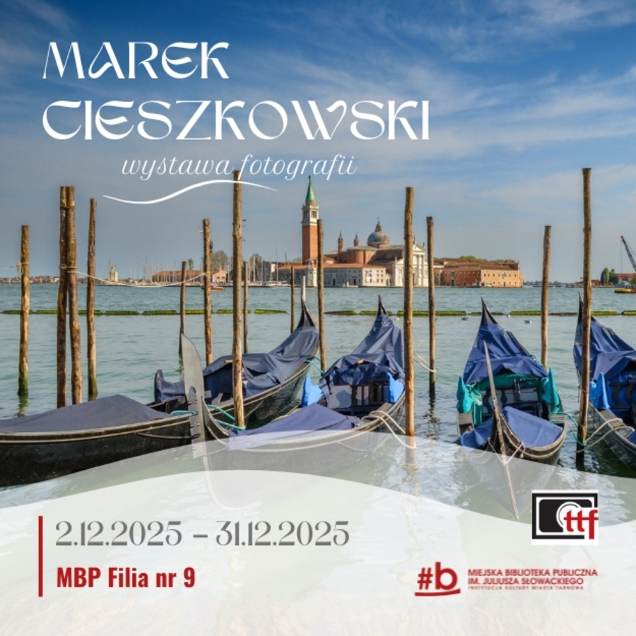 Plakat wystawy zdjęć Marka Cieszkowskiego