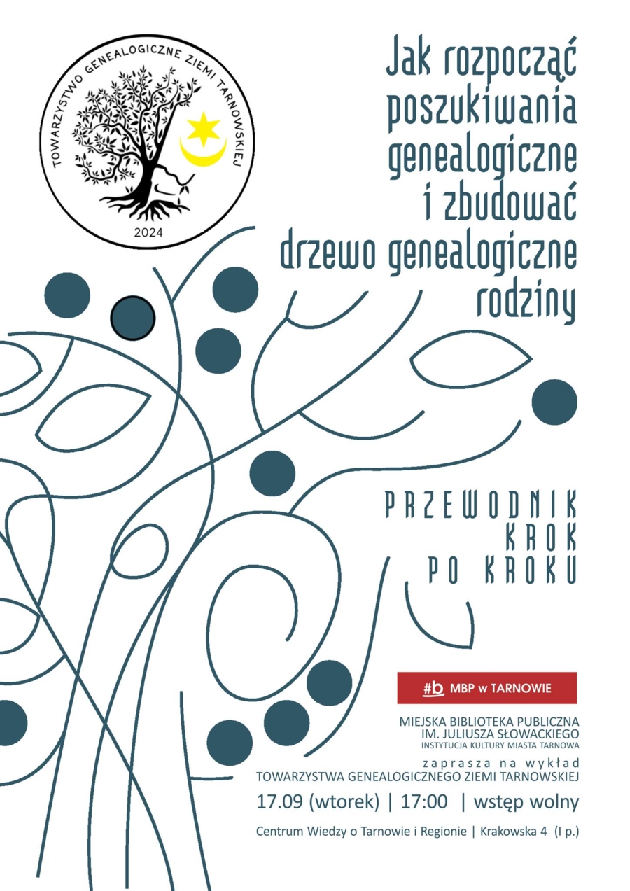 Plakat wykładu genealogicznego