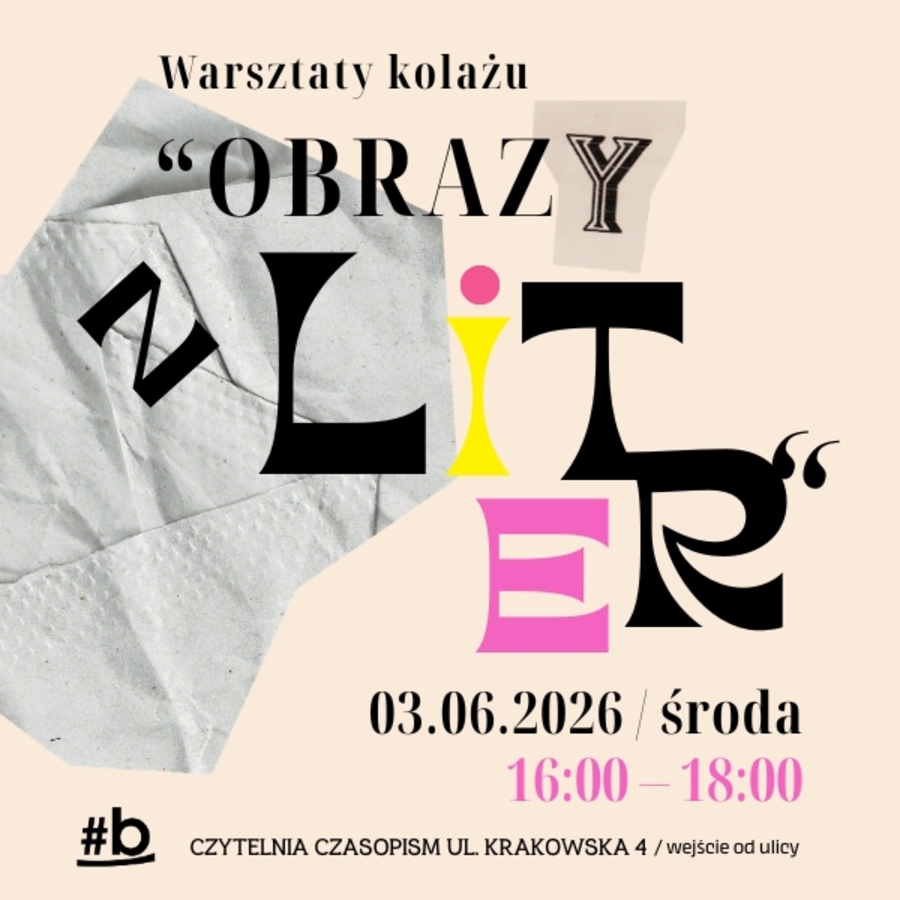 Plakat warsztatów kolażu