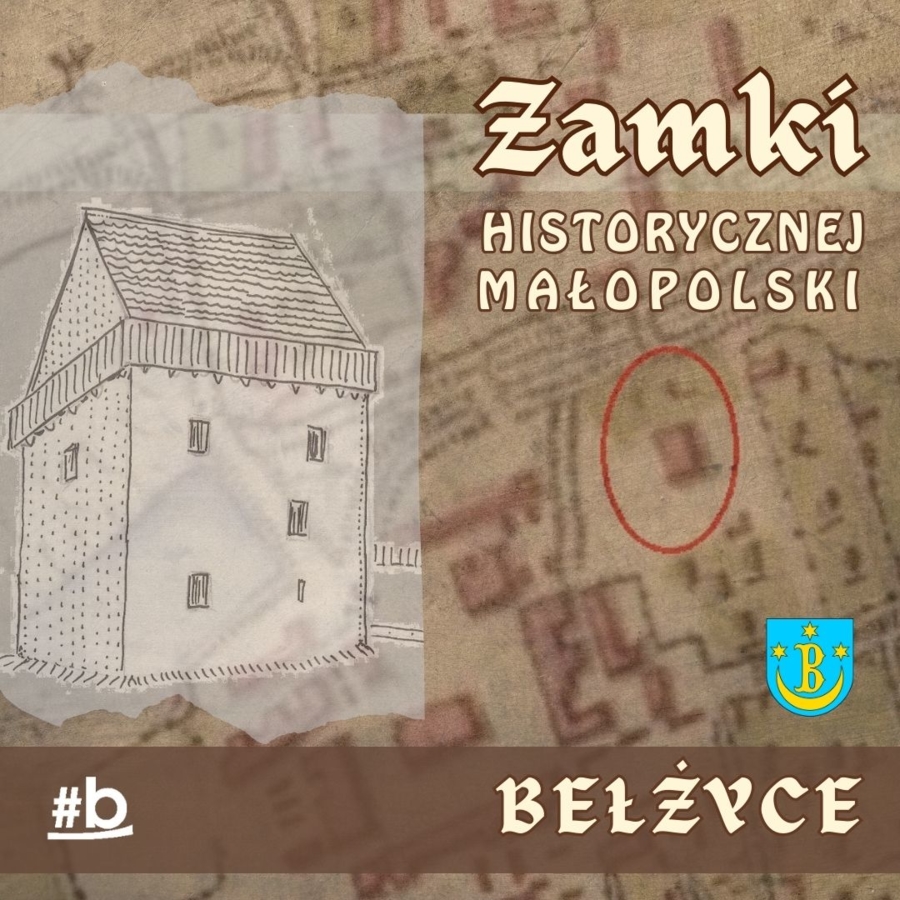 Plakat cyklu publikacji "Zamki historycznej Małopolski"