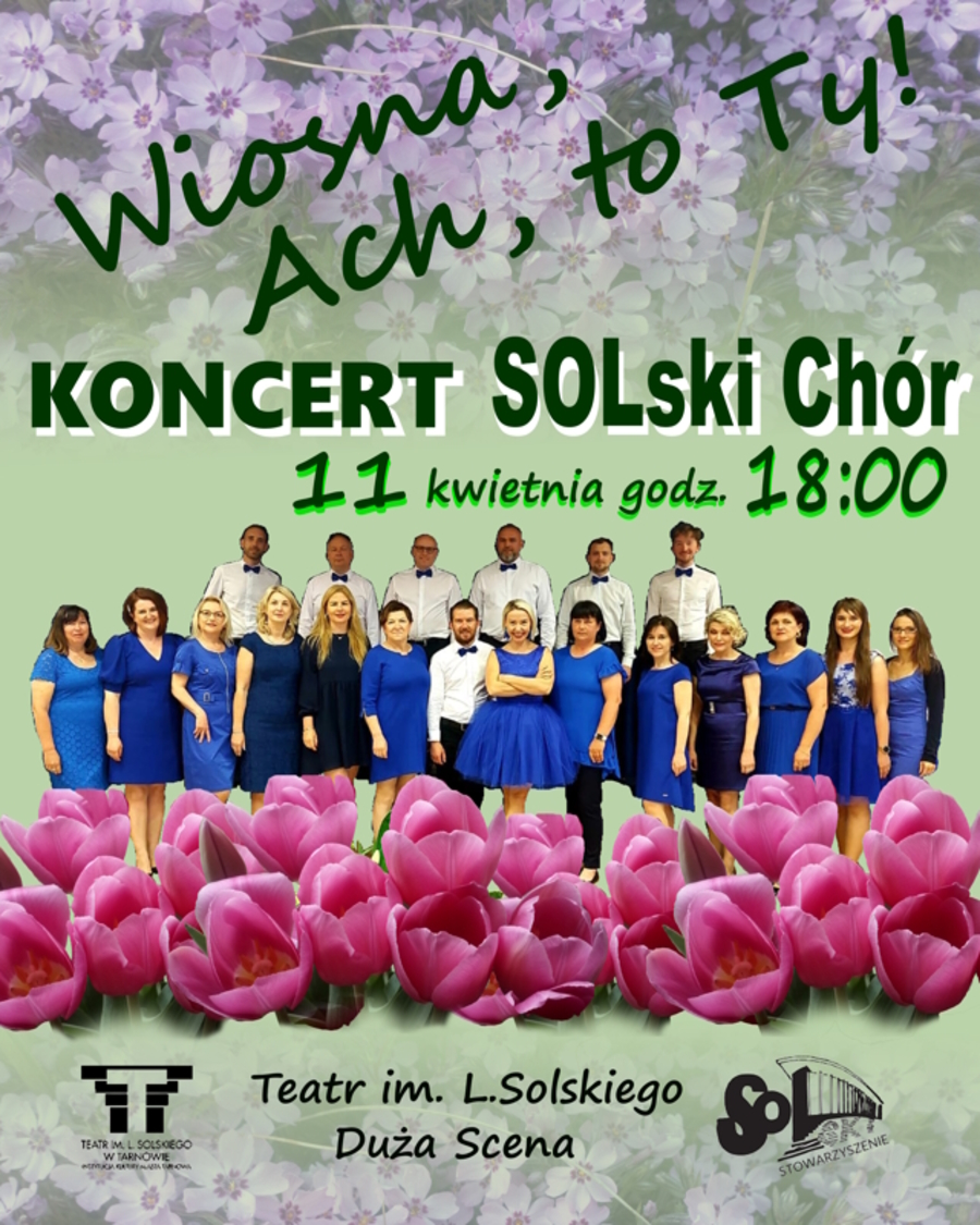 Plakat koncertu Chóru SOLski