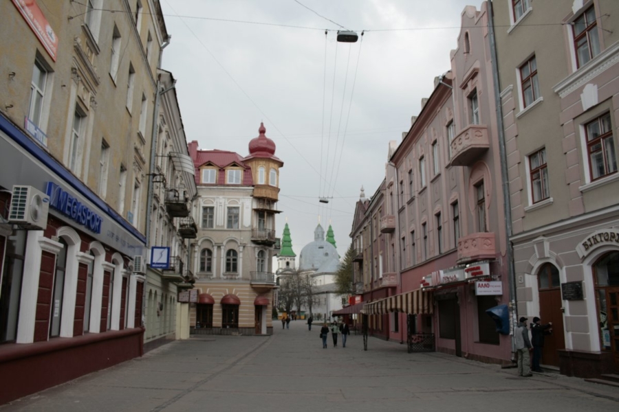 Ulica w Tarnopolu