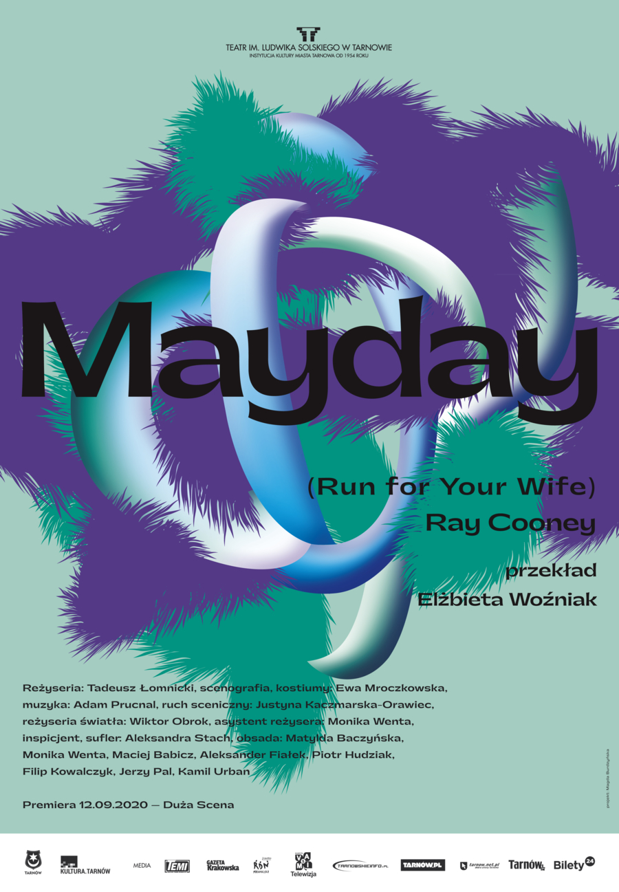 Plakat spektaklu "Mayday"