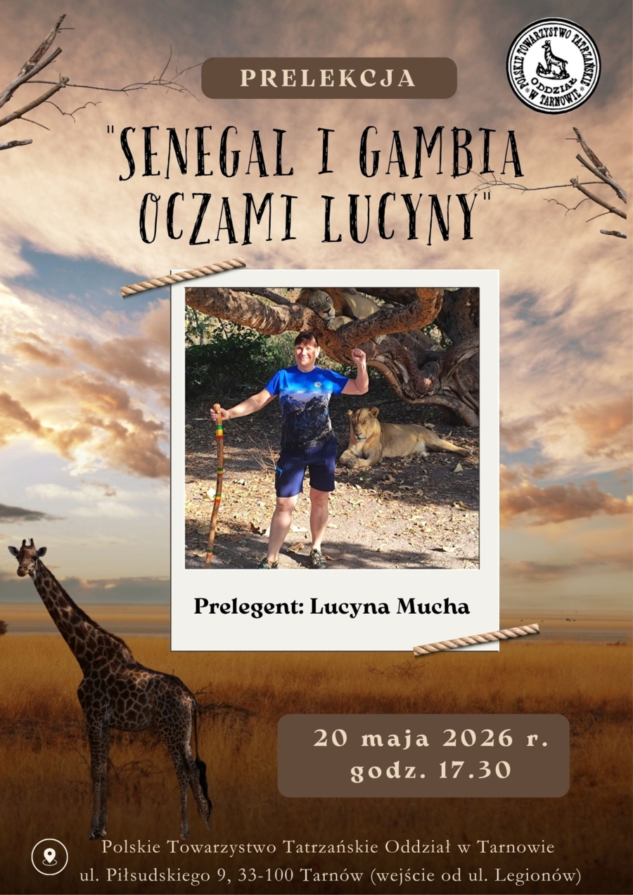 Plakat prelekcji Lucyny Muchy