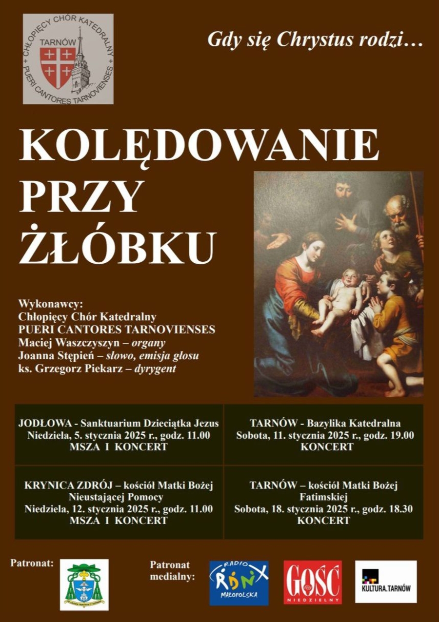Plakat "Kolędowania przy żłóbku"
