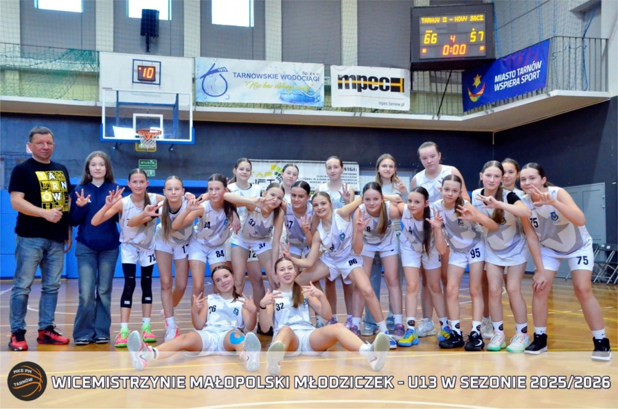 Koszykarki MKS Pałac Młodzieży Tarnów występujące w lidze młodziczek