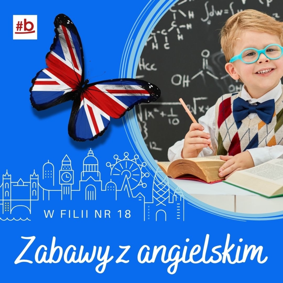 Plakat bezpłatnych "Zabaw z angielskim"