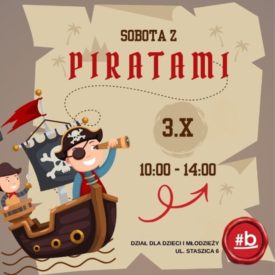 Plakat "Soboty z piratami"
