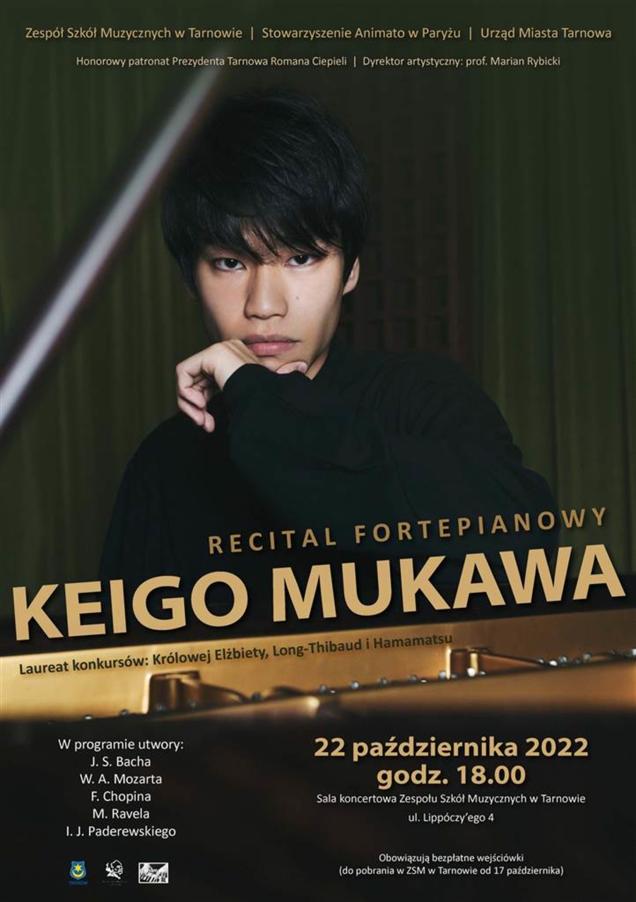 Plakat recitalu Keigo Mukawy