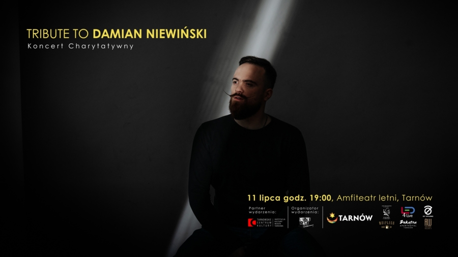 Plakat koncertu "Tribute to Damian Niewiński"