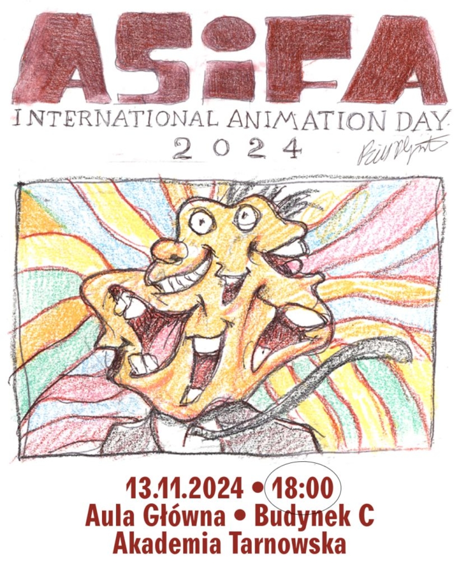 Plakat seansu filmów animowanych