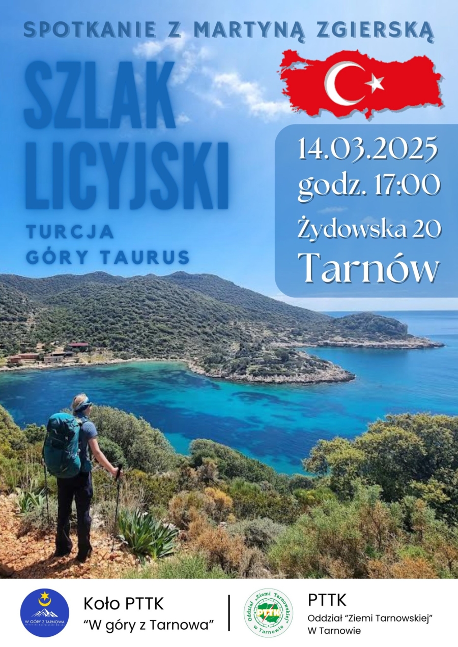 Plakat spotkania z Martyną Zgierską
