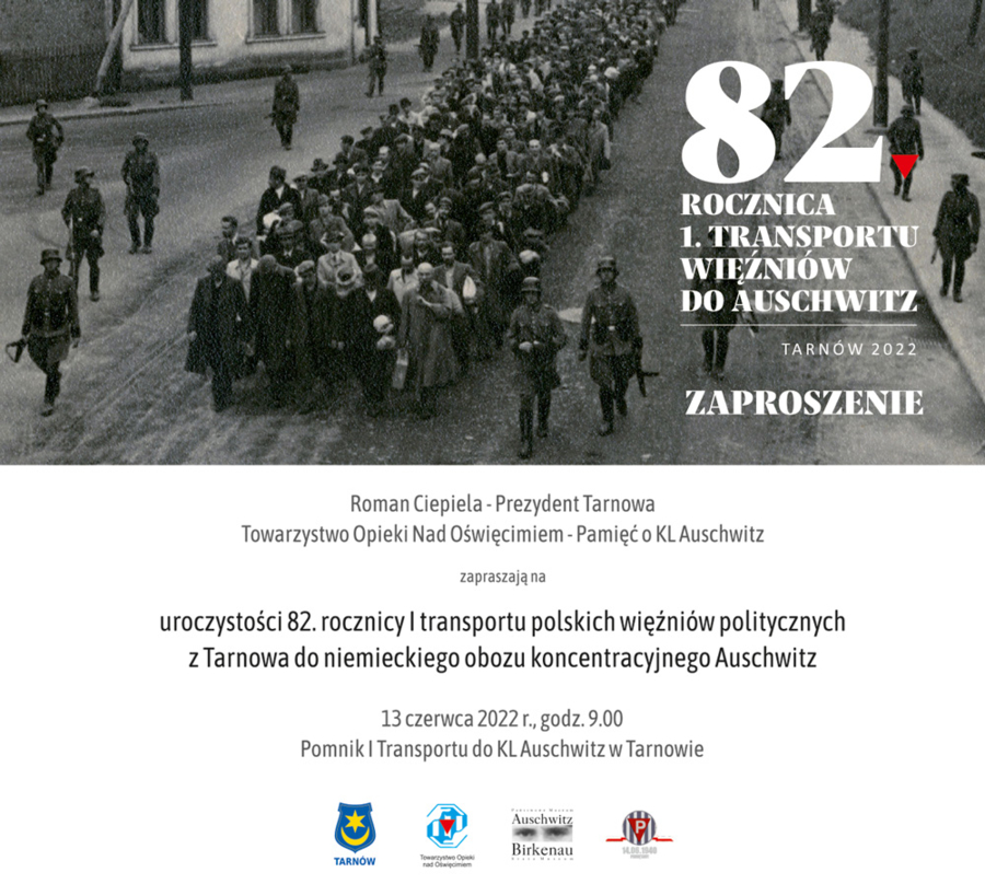 plakat, 82. rocznica transportu