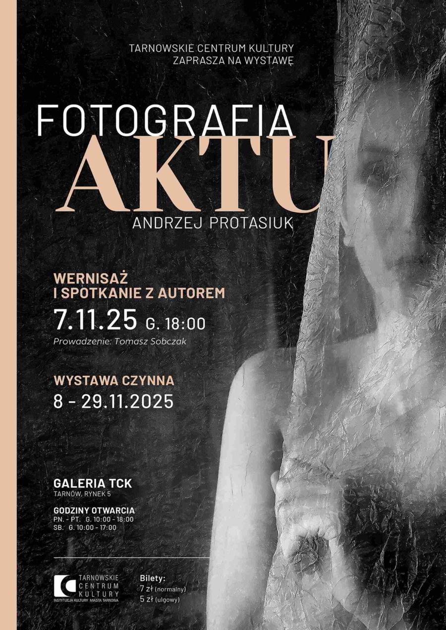 Plakat wystawy Andrzeja Protasiuka