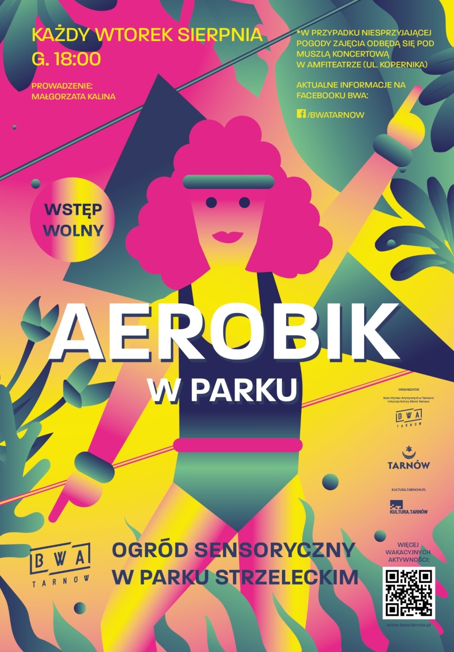 Plakat "Aerobiku w parku"
