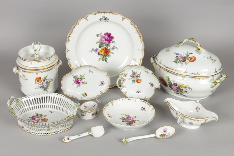 Fragment wystawy „Porcelana książąt Sanguszków – serwisy”