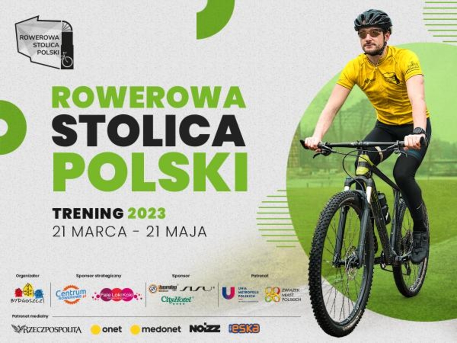 Plakat treningu Rowerowej Stolicy Polski