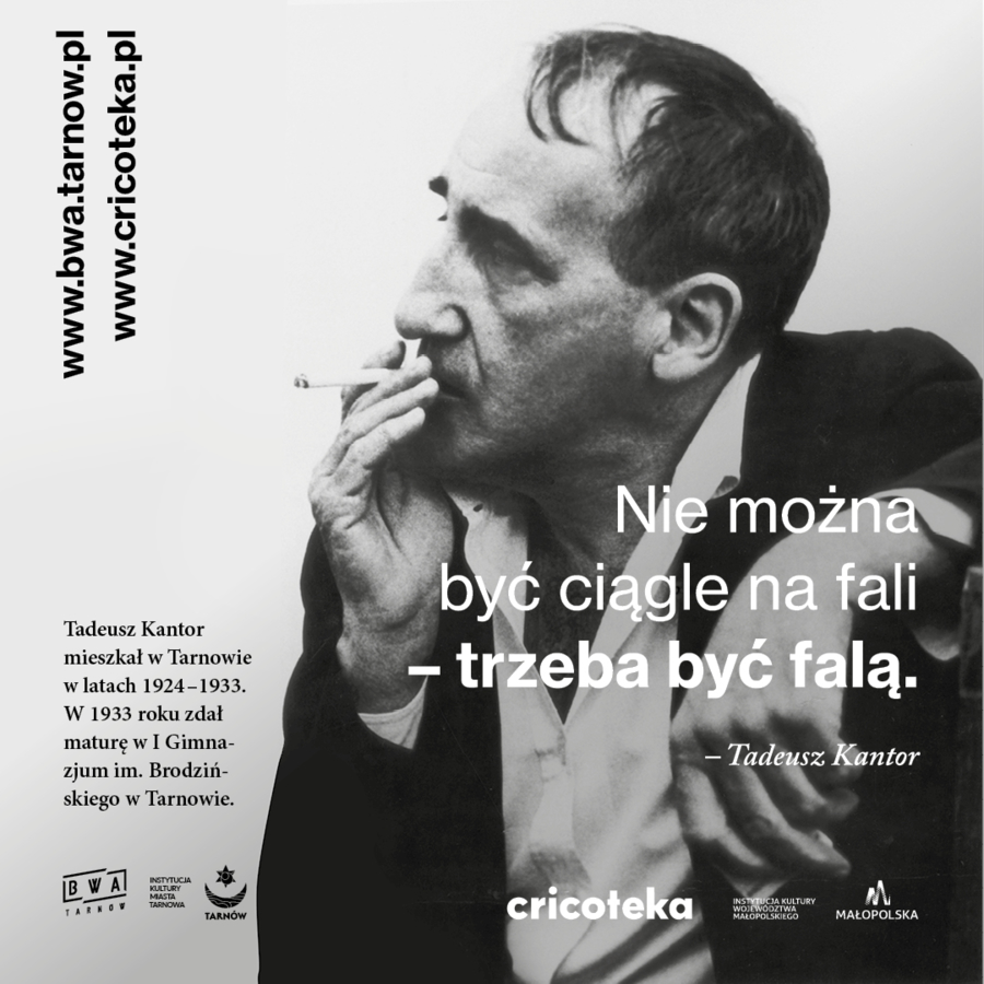 Plakat z Tadeuszem Kantorem