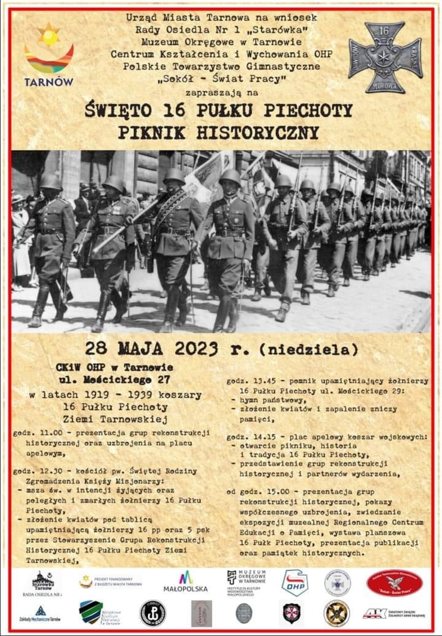 Plakat Święta 16 Pułku Piechoty