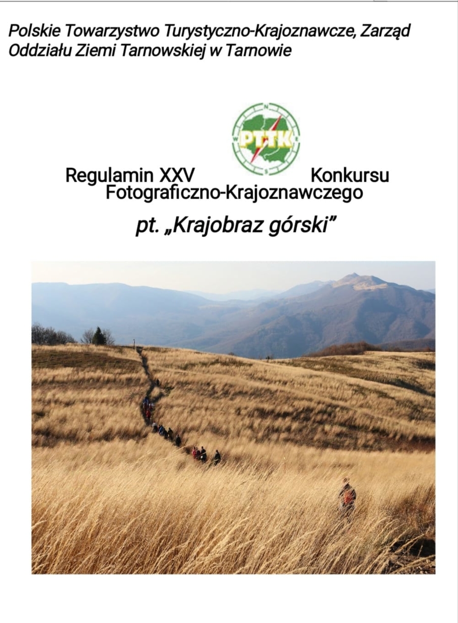 Plakat XXV Konkursu Fotograficzno-Krajoznawczego „Krajobraz górski”