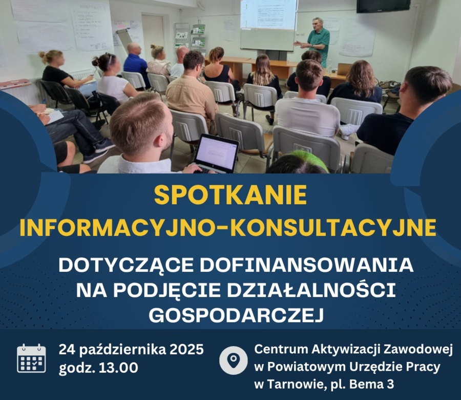 grafika - spotkanie w Powiatowym Urzędzie Pracy