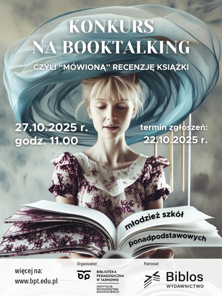Plakat konkursu na booktalking