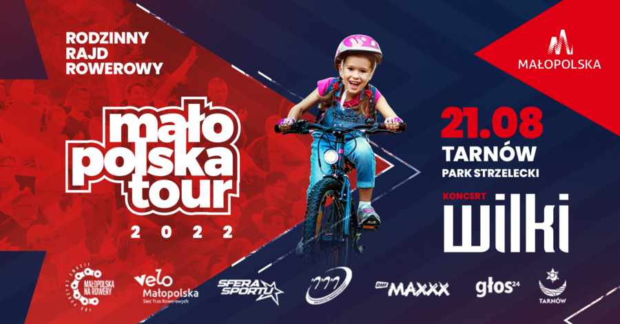Plakat Małopolska Tour 2022 w Tarnowie