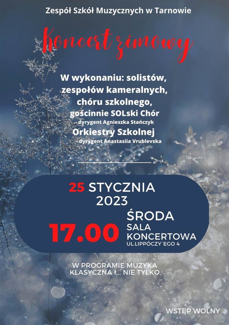 Plakat Koncertu Zimowego